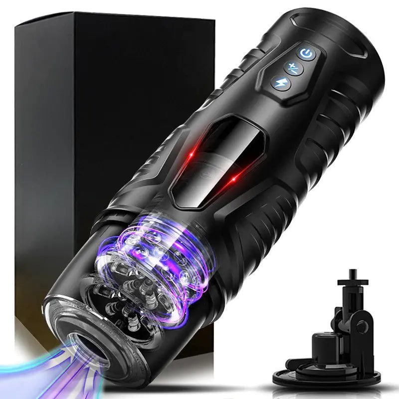 Black Knight Electric Male Massager with Silicone
