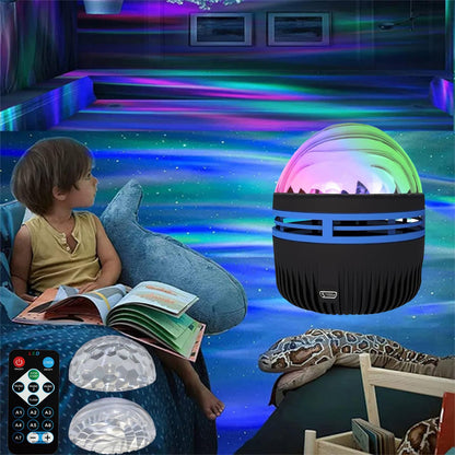 Galaxy Star Projector Night Light with Remote & Voice Control