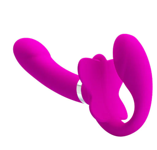 Double Strap-On Butterfly Massager for Women (One)