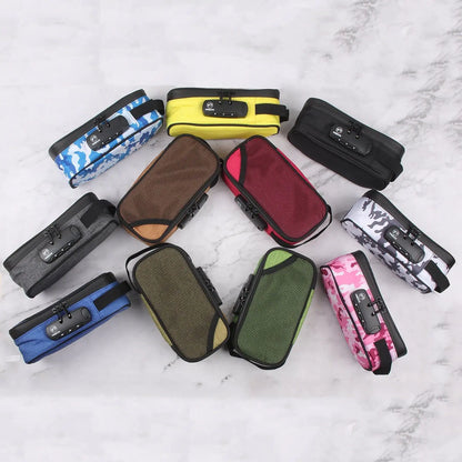 "Large Capacity Odor-Proof Travel Pipe Bag with Lock"