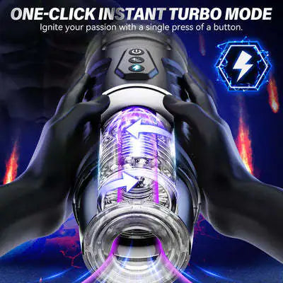 Black Knight Electric Male Massager with Silicone