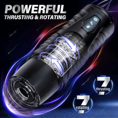 Black Knight Electric Male Massager with Silicone