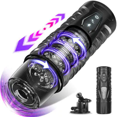 Black Knight Electric Male Massager with Silicone
