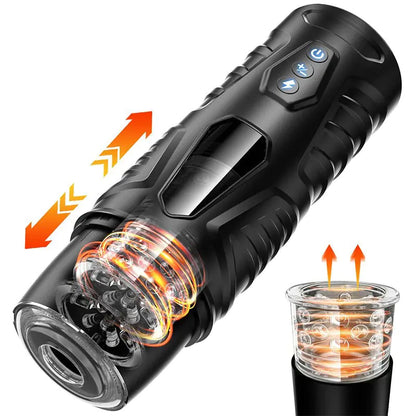 Black Knight Electric Male Massager with Silicone