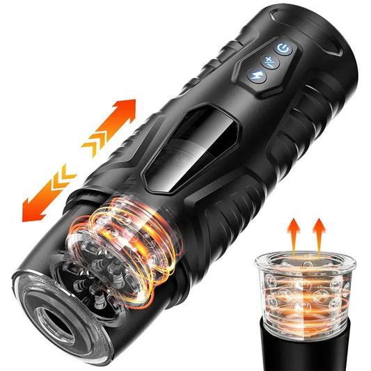 Black Knight Electric Male Massager with Silicone